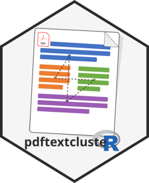 Hexlogo van pdftextclusteR